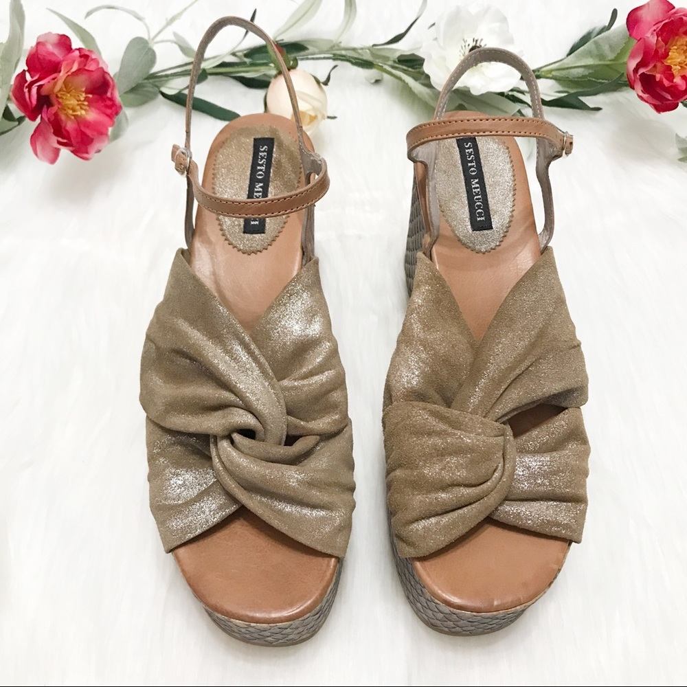 • Sesto Meucci • Metallic Sandals